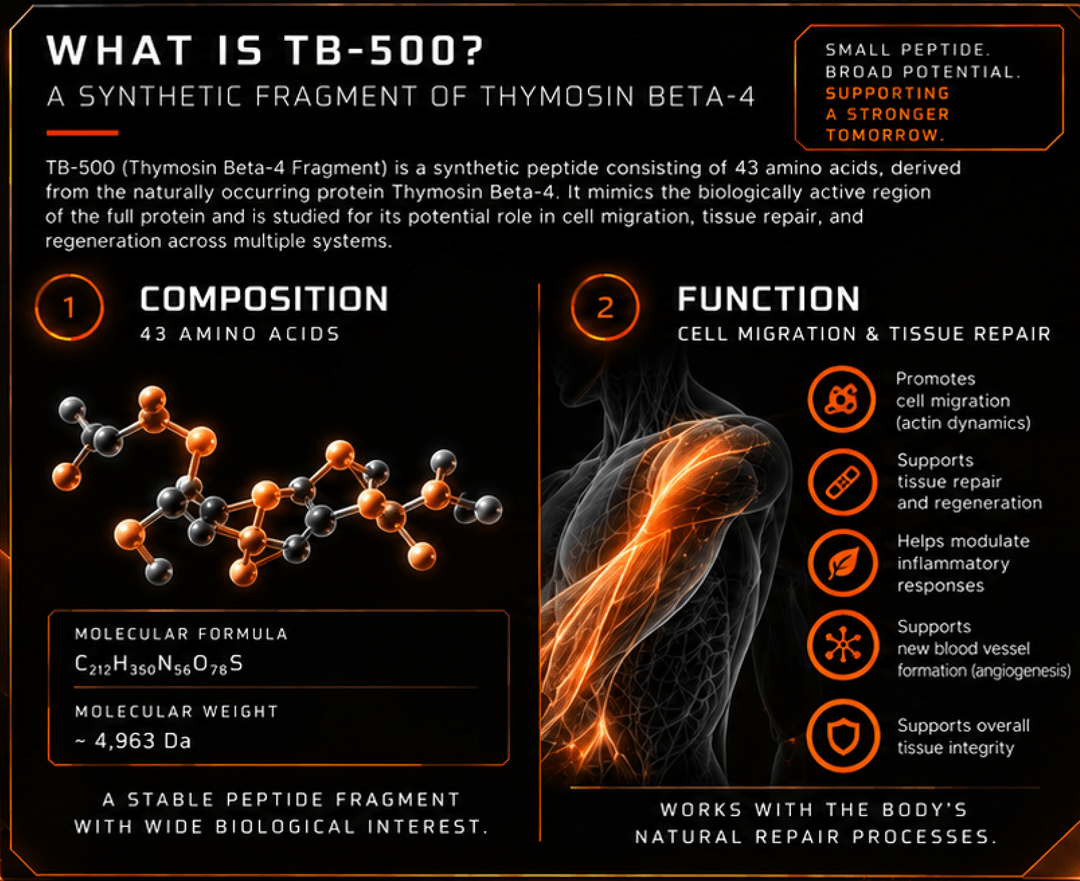 TB-500 Composition and Function Diagram
